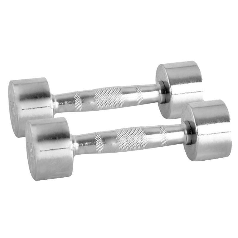 Chrome Steel Dumbbells Crossteel 1kg - 12kg - Gymzey.com