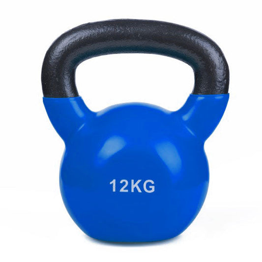 Vinyl Coated Cast Iron Kettlebell - 1 x 12kg - Minor Scratches - Gymzey.com