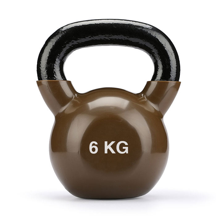 Vinyl Coated Cast Iron Kettlebell - 1 x 6kg