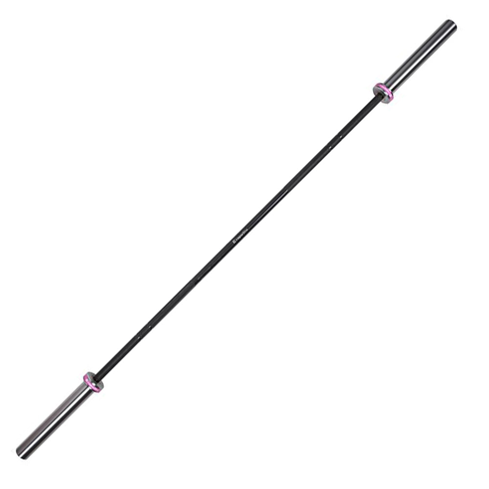 6.5ft Olympic Steel Barbell with Needle Bearings - Black