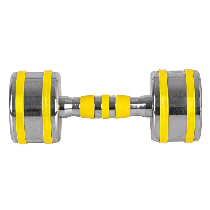 Chrome Dumbbells inSPORTline Yellsteel 2kg - 10kg - Gymzey.com