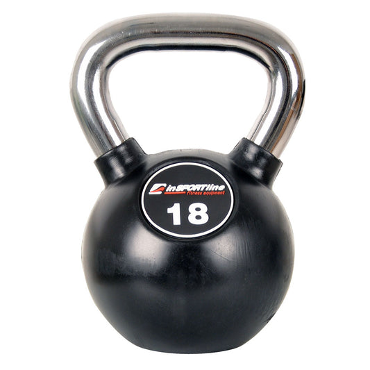 Rubber-Coated Kettlebell Profi 18kg - Gymzey.com