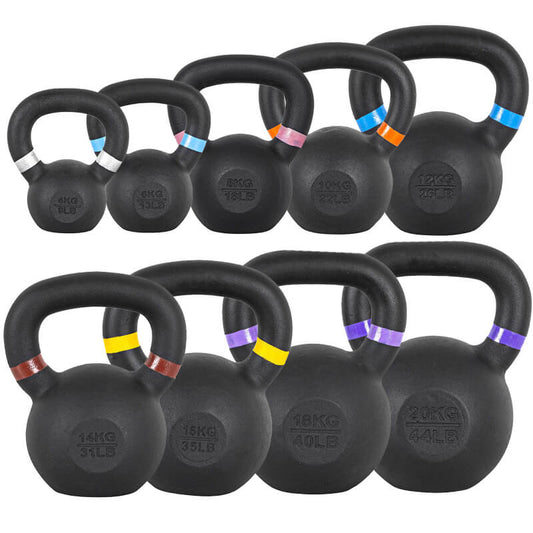 Cast Iron Kettlebell inSPORTline Powder 4kg - 20kg - Gymzey.com