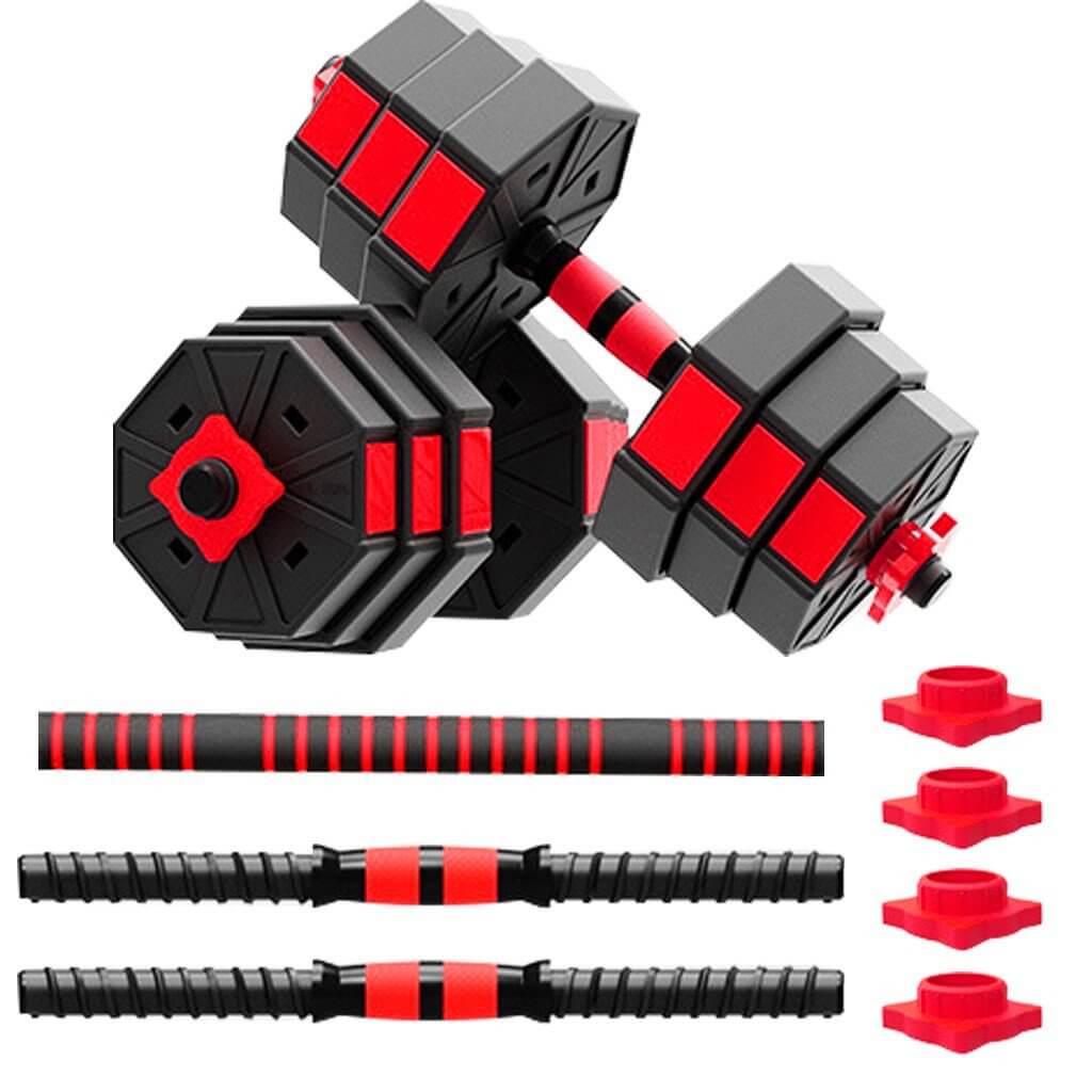 Adjustable Dumbbells Set with Connecting Rod 20kg to 40kg