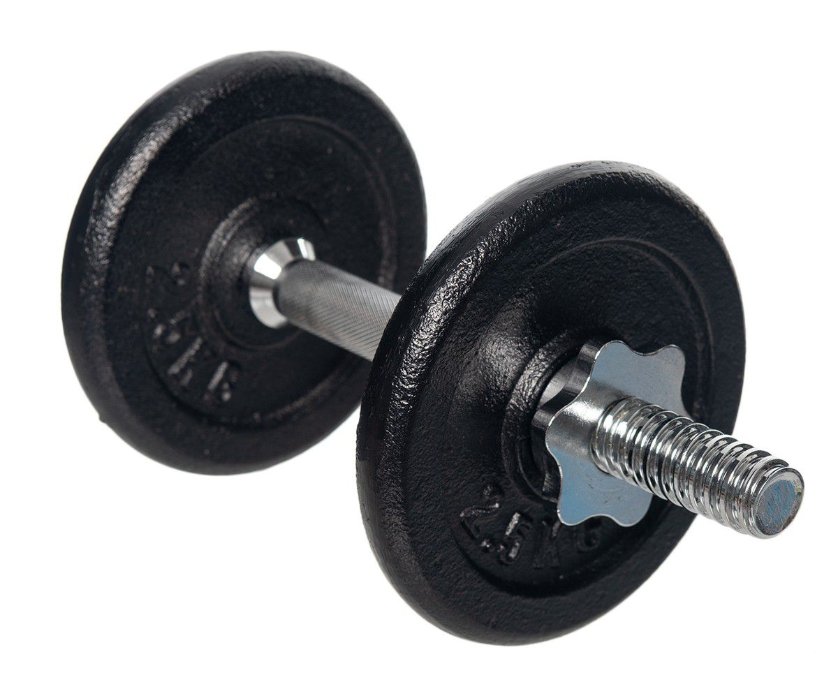 Adjustable Weight Plate Dumbbell Set 20kg with Carry Case (2 x 10kg) - Gymzey.com